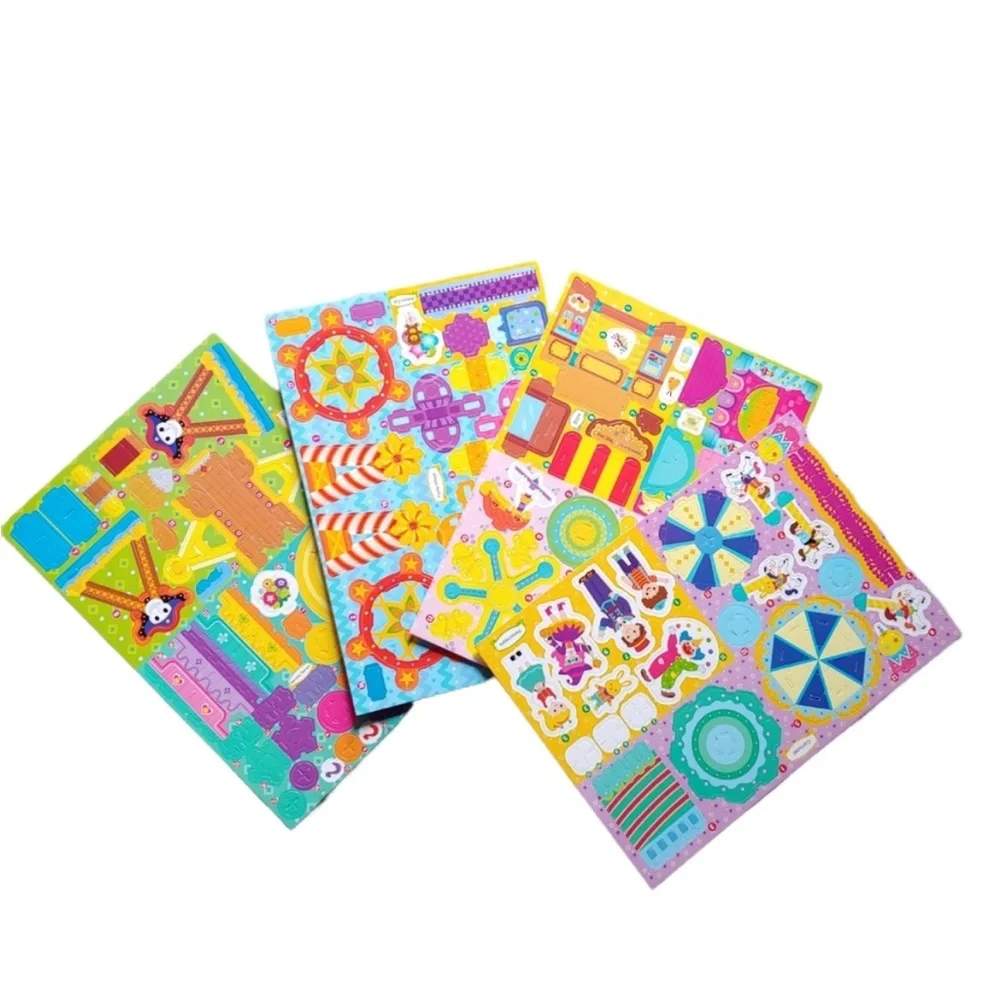 3 pack 3D puzzle craft amusement park fine motor skills building 5 6 7 8 9 +